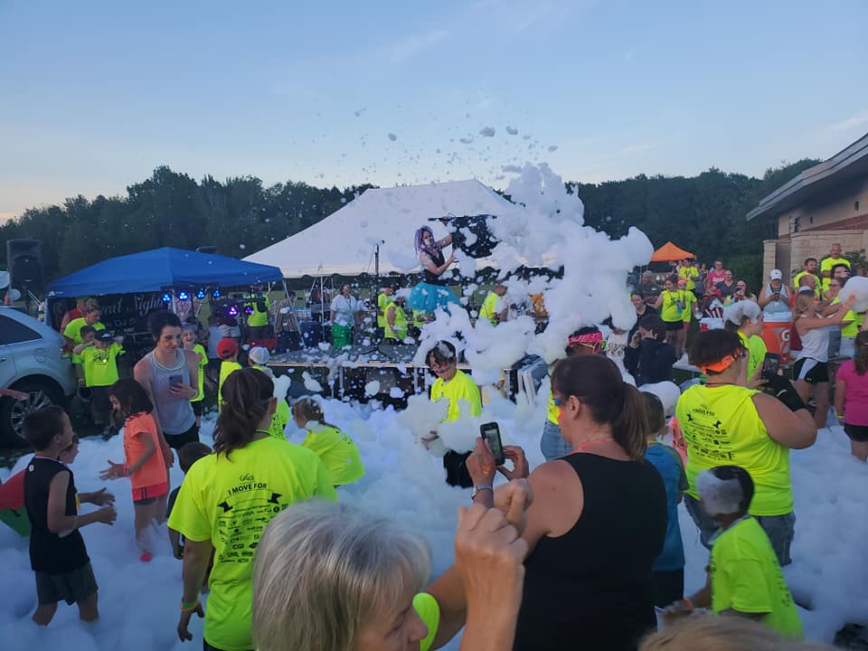 Kids enjoying a party by Texas RocknRoll Foam Zone Foam Party Outdoor Birthday and Childrens Family Entertainment